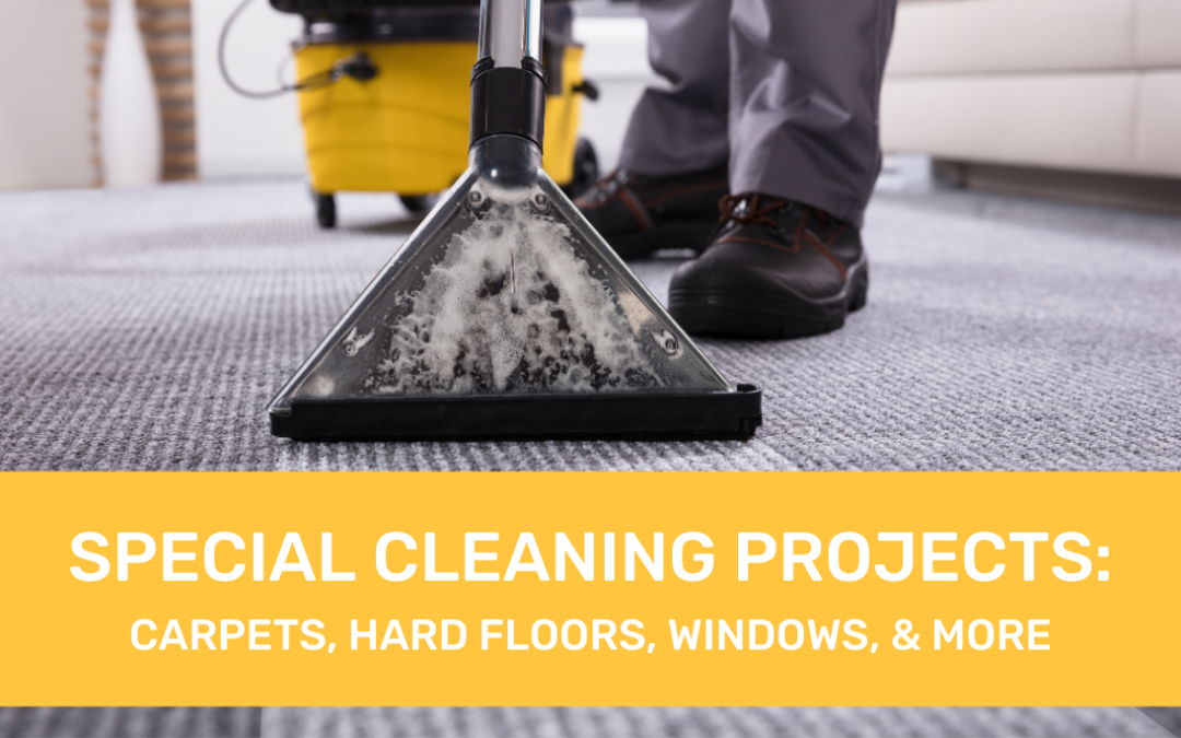 Special Cleaning Projects: Carpets, Hard Floors, Windows, and Disinfecting